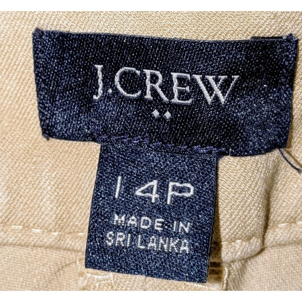 J.‎ Crew Womens Ankle Crop Wide Leg Trousers Pants Size 14P Career Casual NWOT